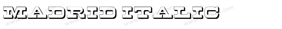 Madrid Italic字体转换